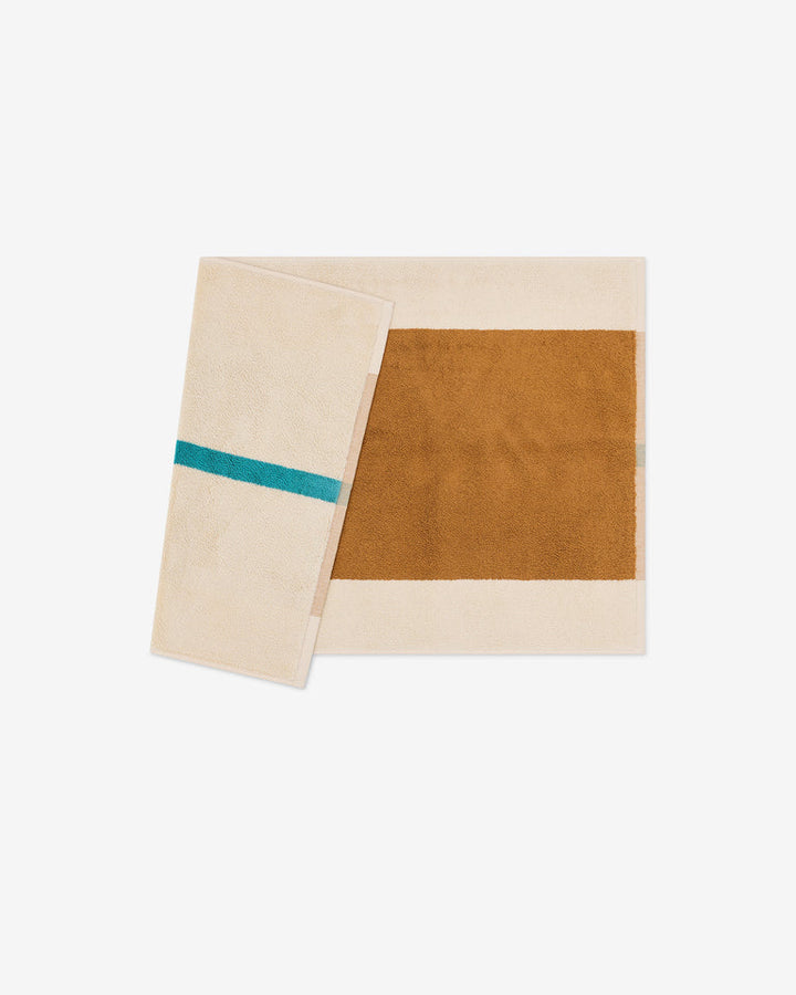 バスマット 50×80 | Toffee / Turquoise