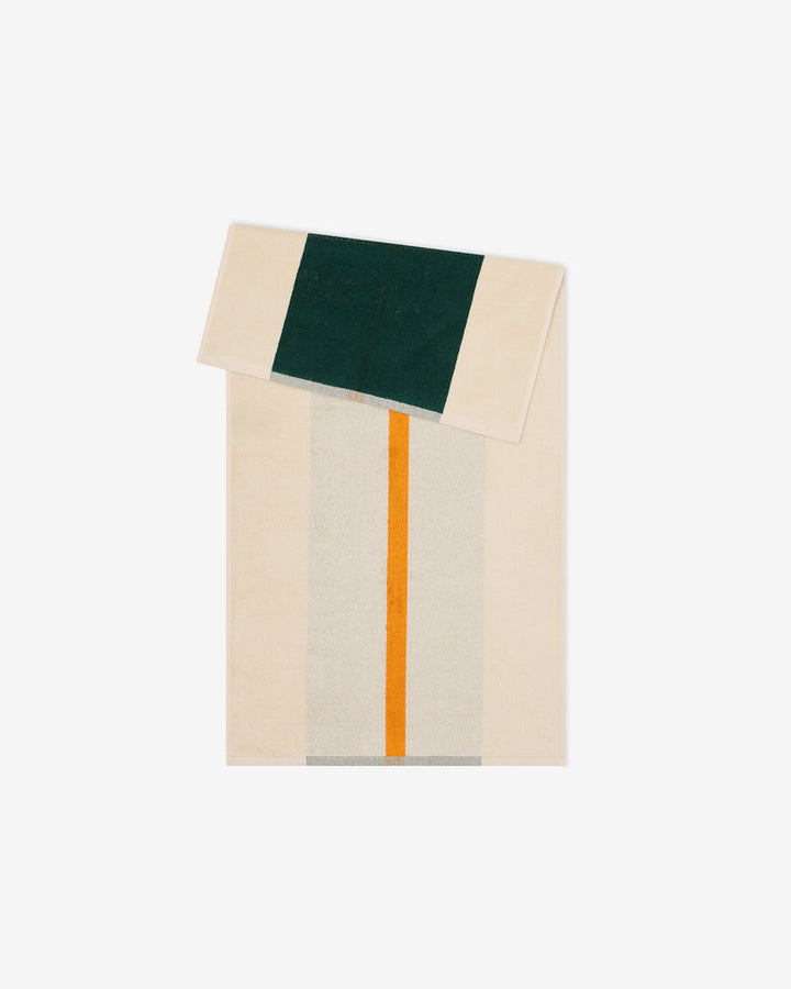 バスタオル 50×100 | Dark Green / Orange