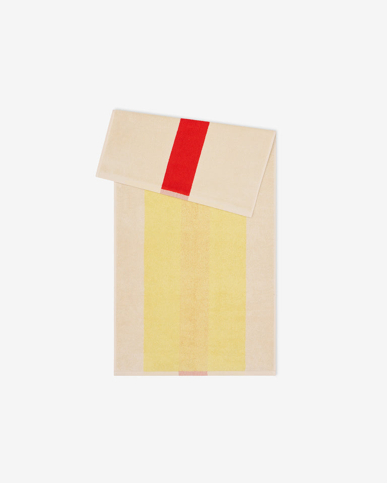 バスタオル 50×100 | Red / Yellow
