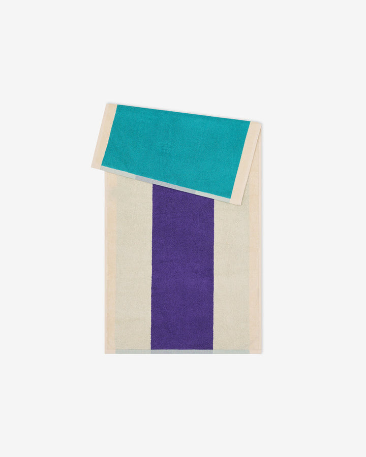 バスタオル 50×100 | Turquoise / Purple