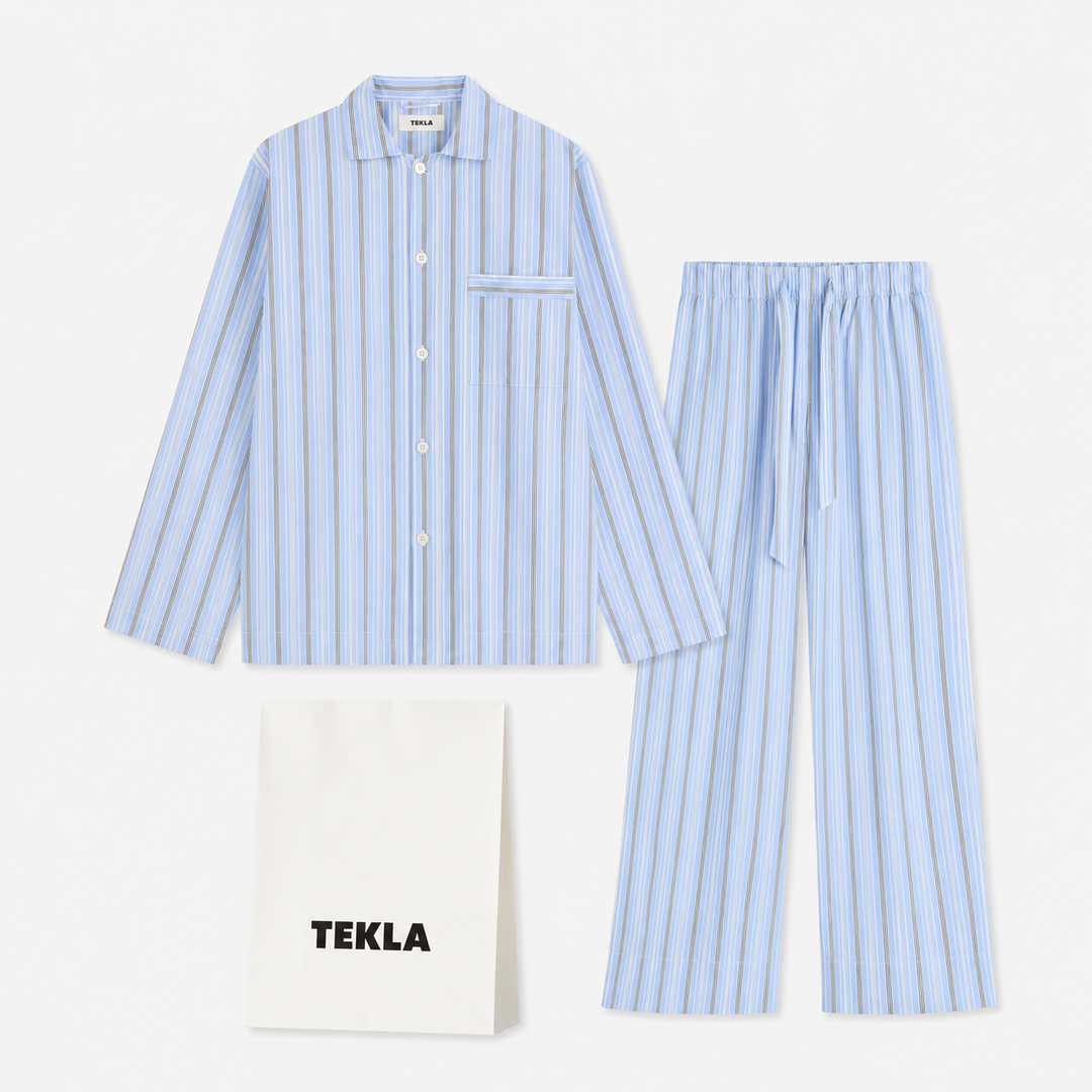 パジャマ長袖シャツ・パンツセット（Stave Stripes）