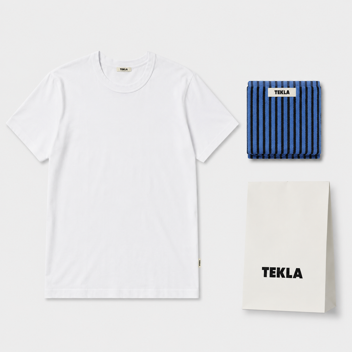 半袖Tシャツ・タオルセット（White・Blue & Black）