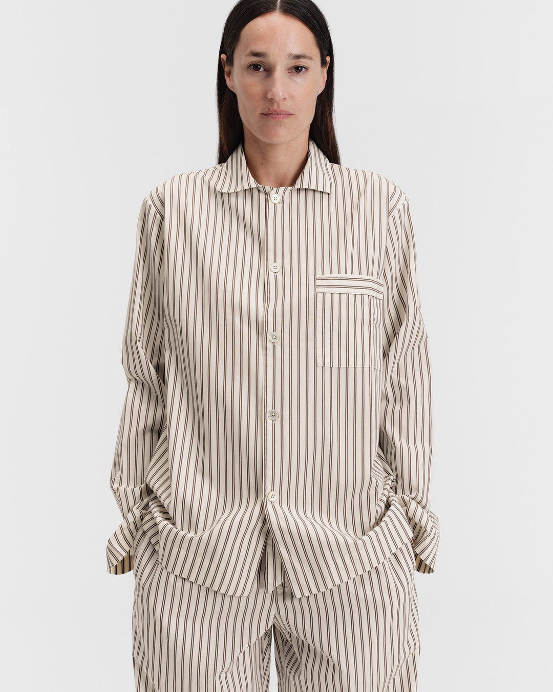 パジャマ長袖シャツ・パンツセット（Hopper Stripes）