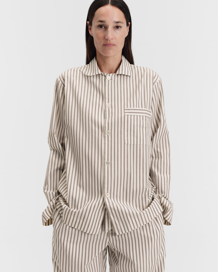 パジャマ長袖シャツ・パンツセット（Hopper Stripes）