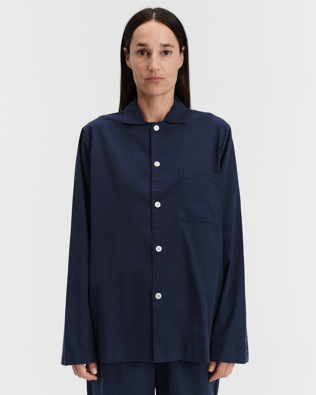 パジャマ長袖シャツ・パンツセット（True Navy）