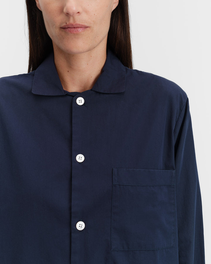 パジャマ長袖シャツ・パンツセット（True Navy）