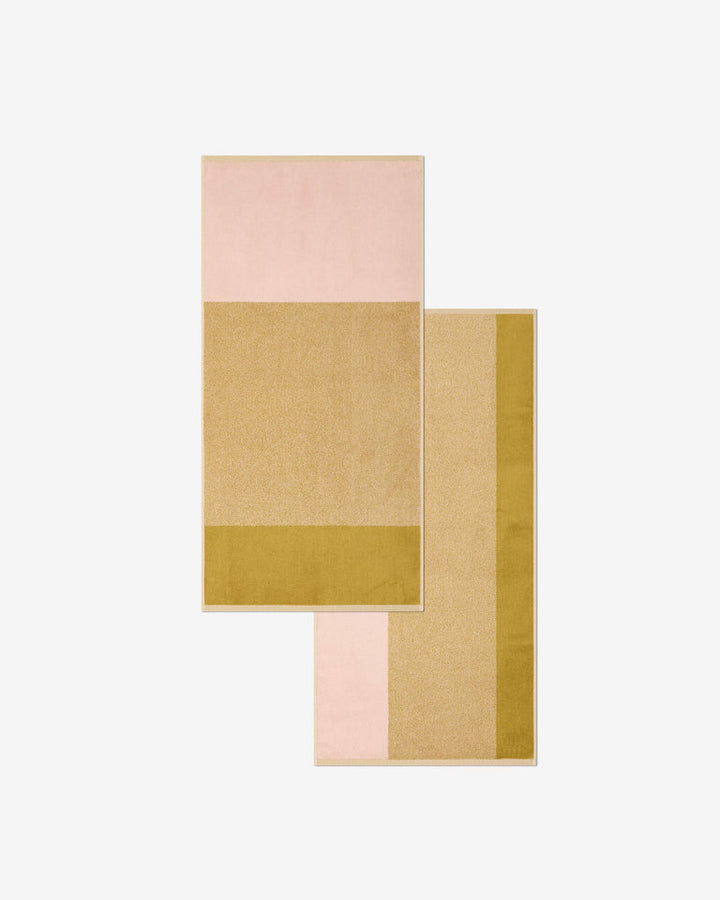 バスタオル 50×100 | ２枚セット Blush / Olive