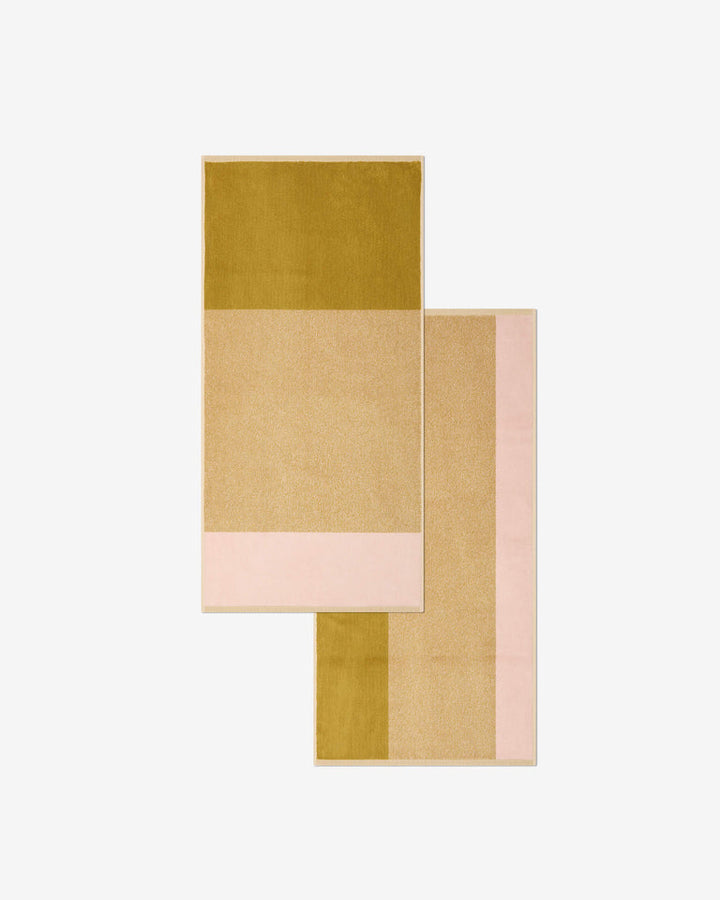 バスタオル 50×100 | ２枚セット Blush / Olive