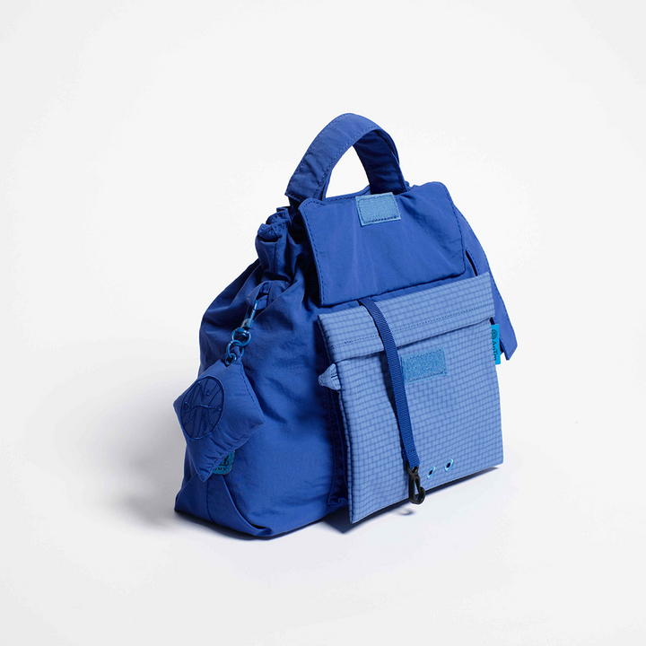 City Bag | Checkered Cobalt