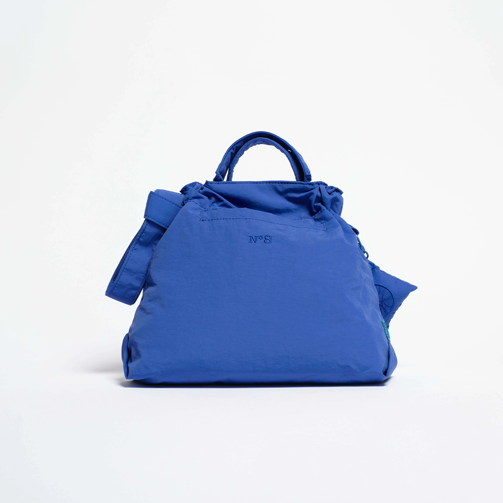 City Bag | Checkered Cobalt