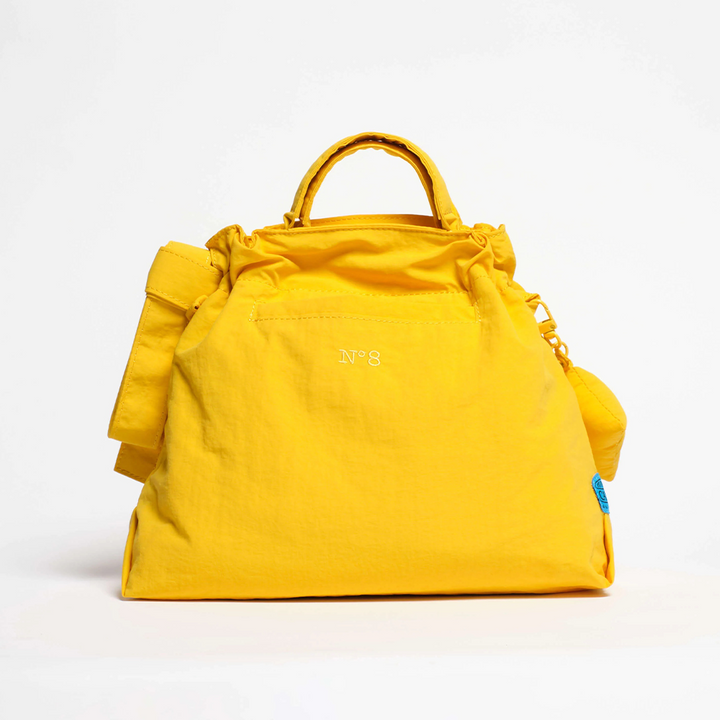City Bag | Checkered Mustard