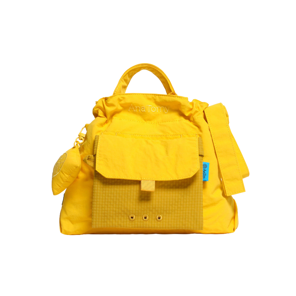 City Bag | Checkered Mustard