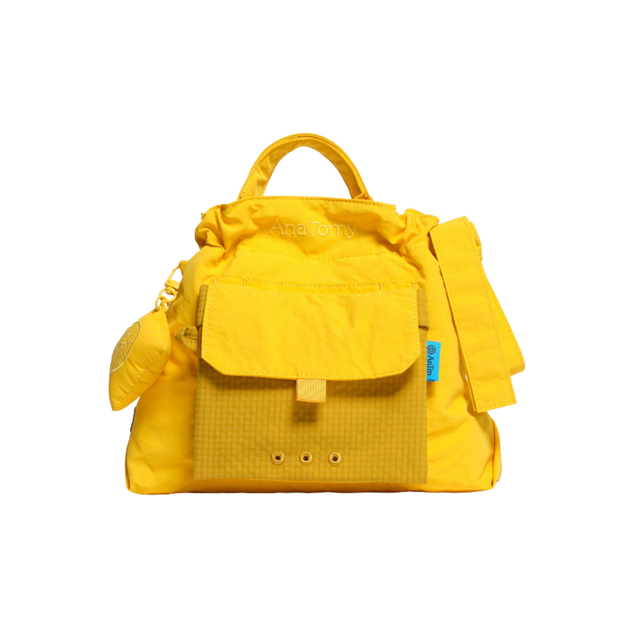 City Bag | Checkered Mustard