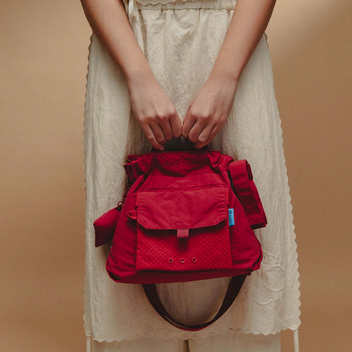 City Bag | Checkered Paprika