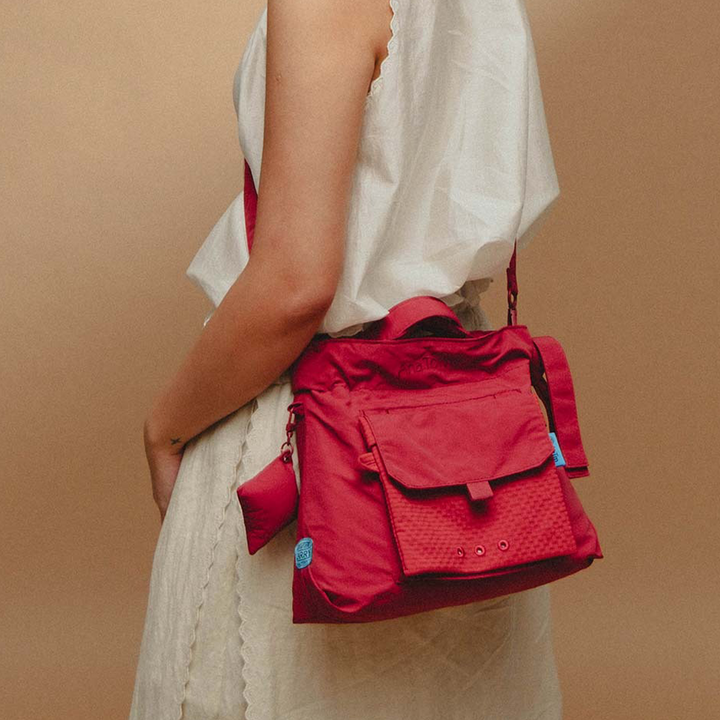 City Bag | Checkered Paprika