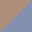 Cotton Blue + Brown Stripe