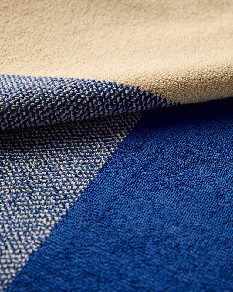 バスタオル 50×100 | ２枚セット Cobalt Blue / Ecru