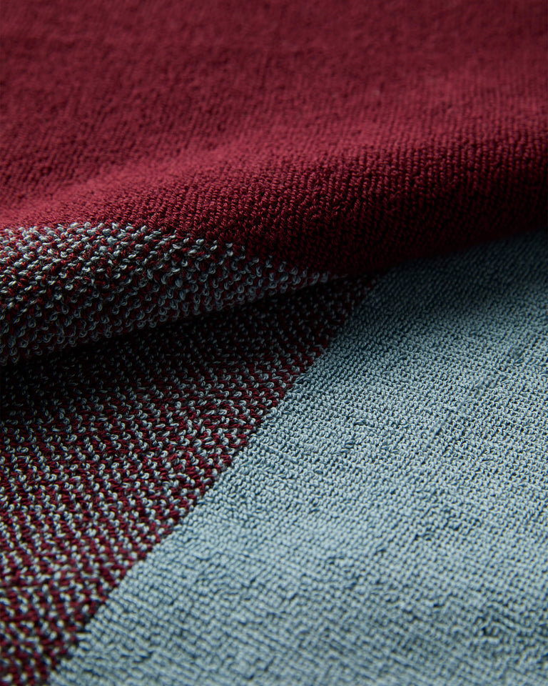 バスタオル 50×100 | ２枚セット Sky Blue / Bordeaux