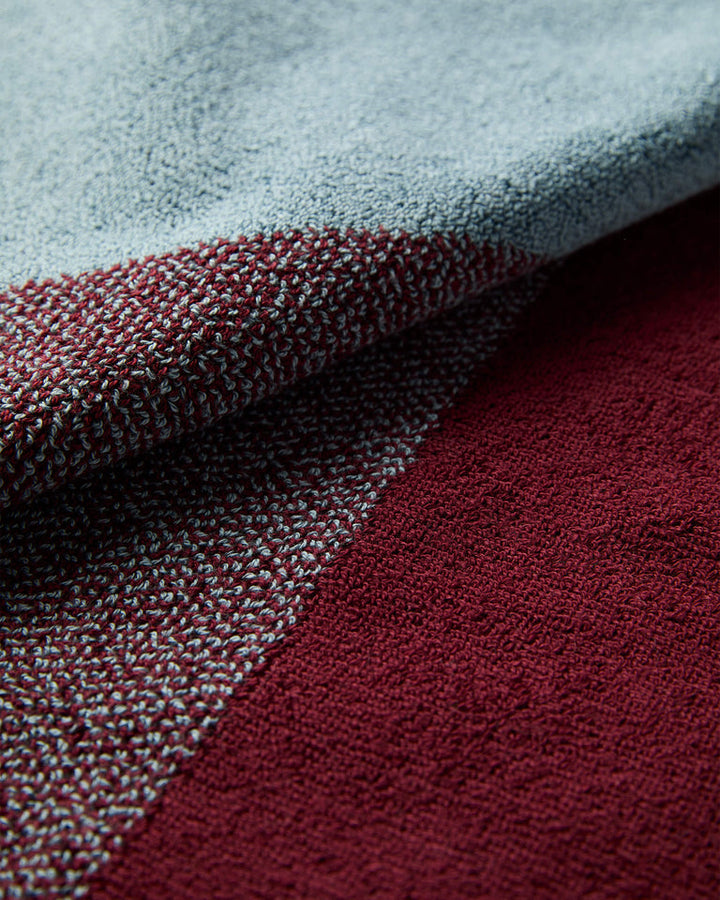 フェイスタオル 30×50 | ２枚セット Sky Blue / Bordeaux