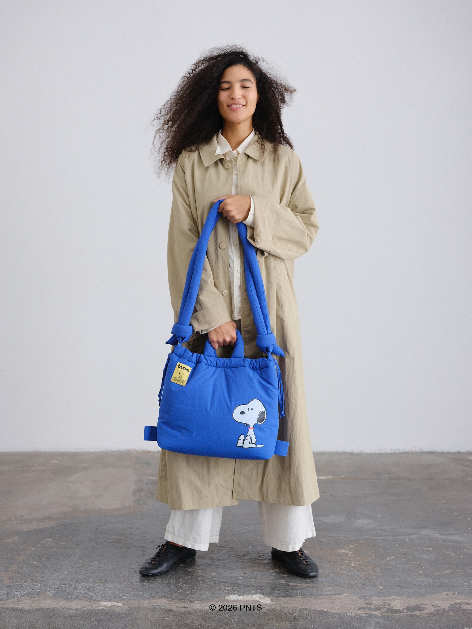 公式】OLEND オレンド Ona Soft Bag バッグ Peanuts - Cobalt Blue