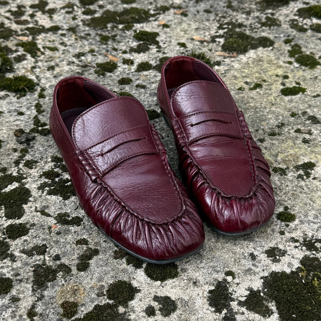 AVEN レザーローファー | RIFT BURGUNDY