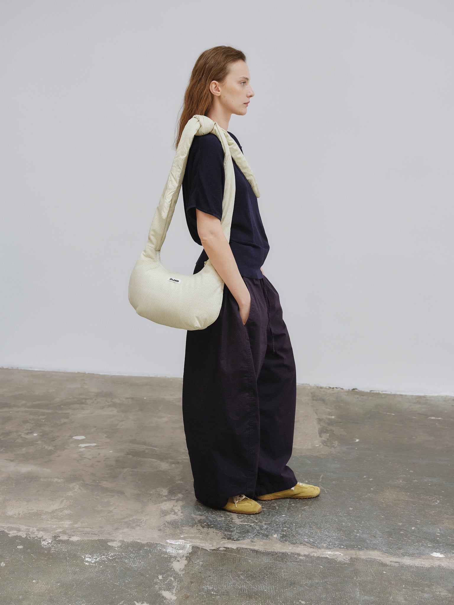 ÖLEND ストライプ ショルダーバッグ 公式】ÖLEND オレンド Capri Bag バッグ Cotton Lime Stripe – CHELSEA