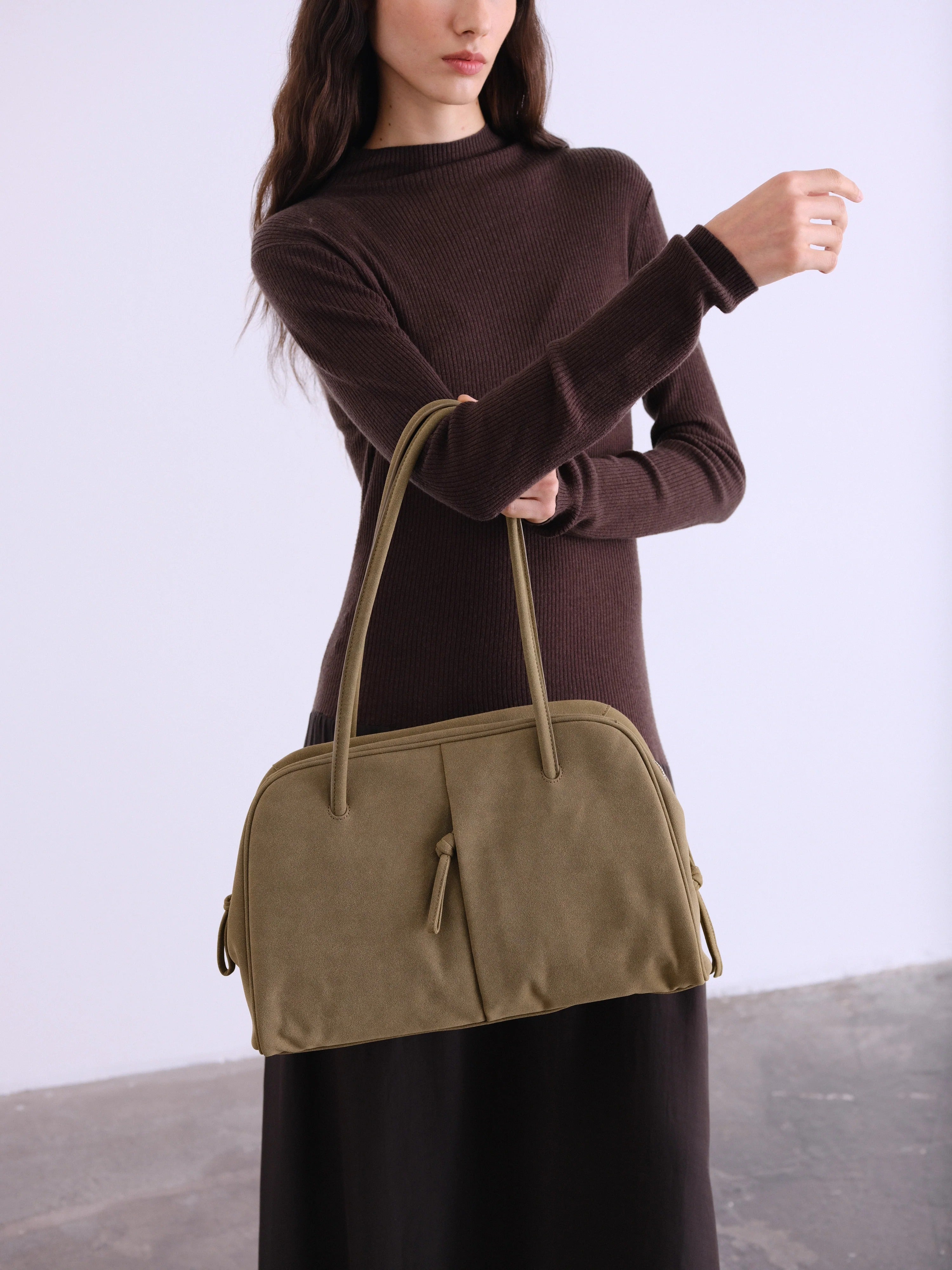 OLEND カーキ 公式】OLEND オレンド Brooklyn Bag バッグ Suede Khaki – CHELSEA