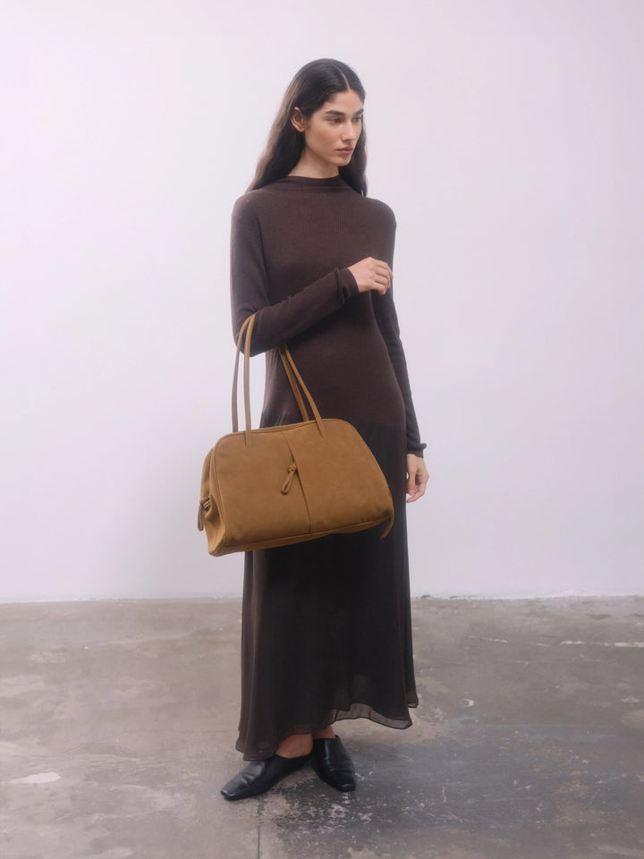 Brooklyn Bag | Suede Brown