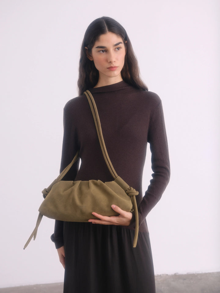 Dumpling Bag | Suede Khaki