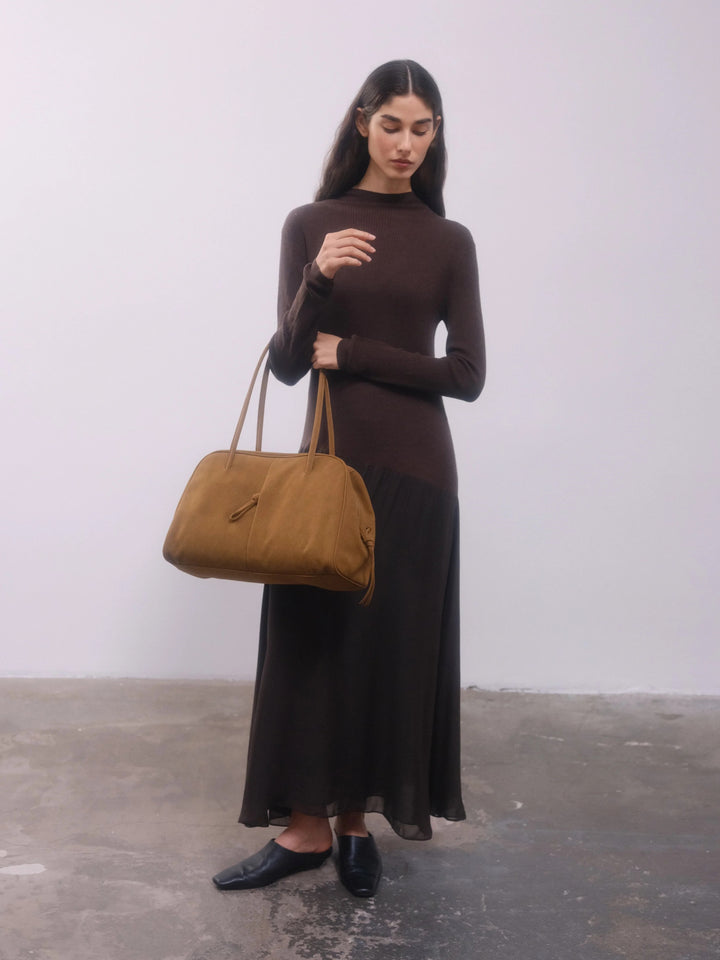 Brooklyn Bag | Suede Brown