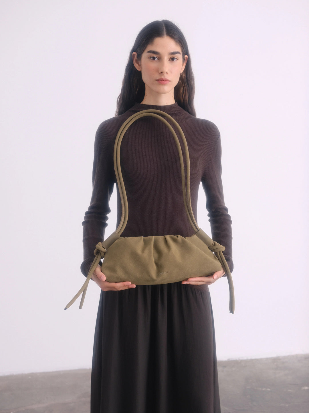Dumpling Bag | Suede Khaki