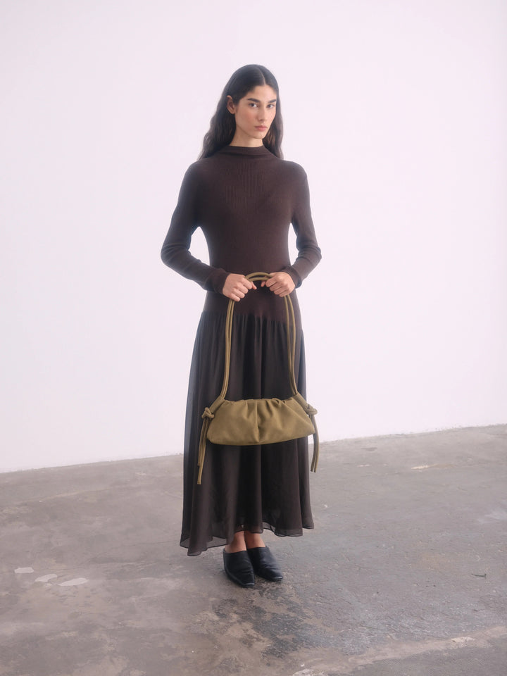 Dumpling Bag | Suede Khaki