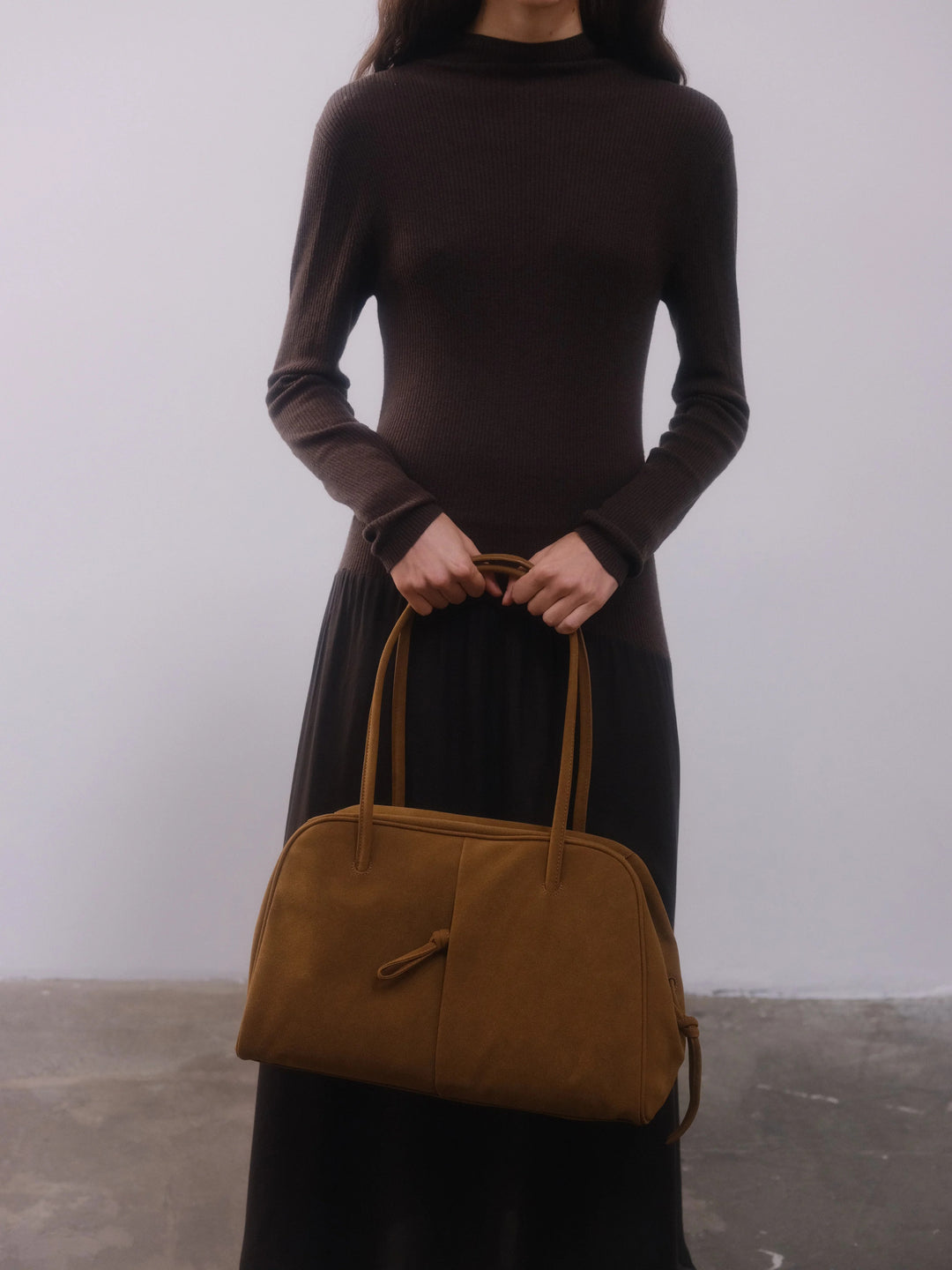 Brooklyn Bag | Suede Brown