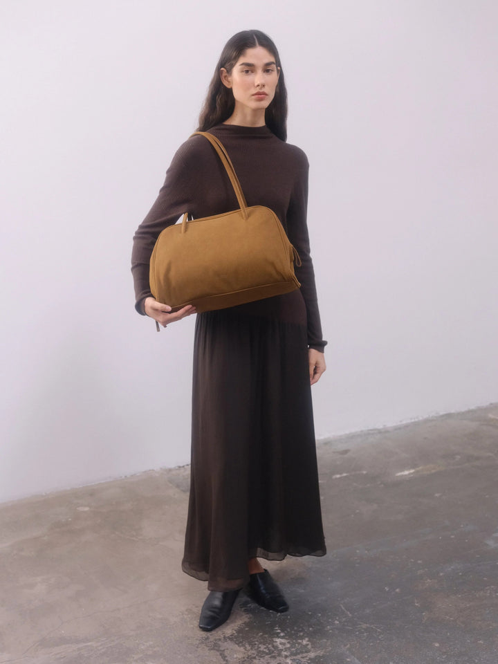 Brooklyn Bag | Suede Brown