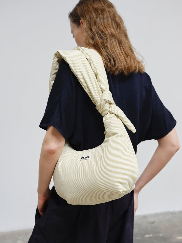 Capri Bag | Cotton Lime Stripe