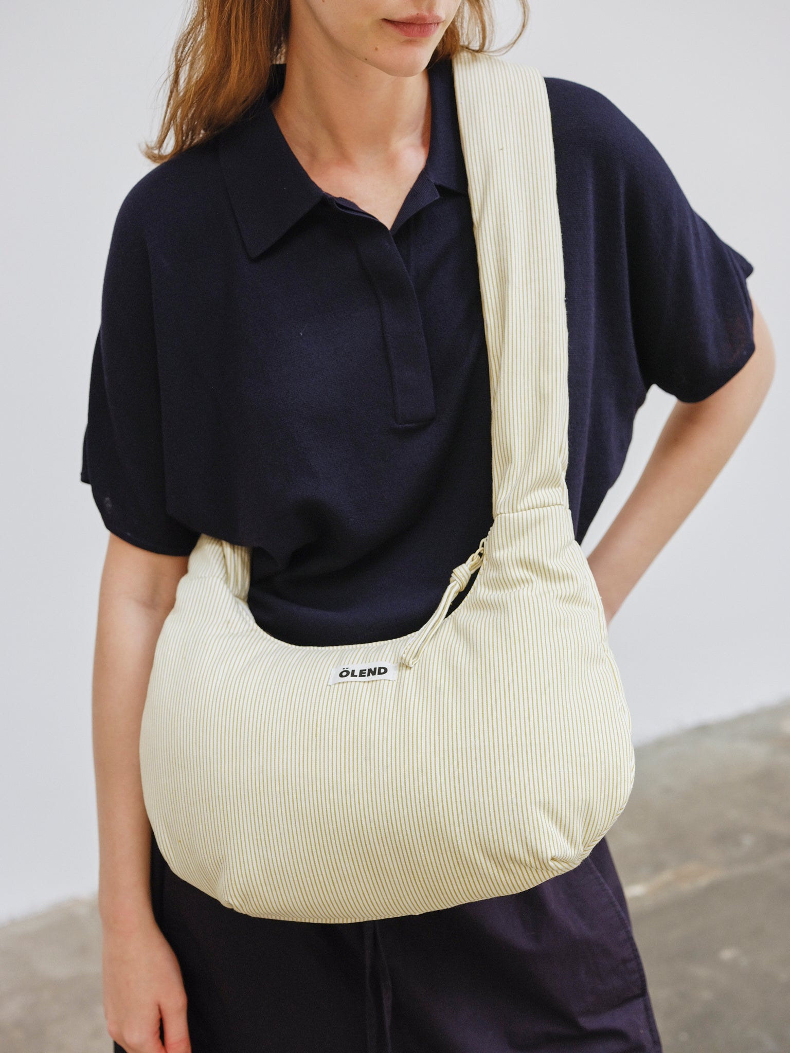 ÖLEND ストライプ ショルダーバッグ 公式】ÖLEND オレンド Capri Bag バッグ Cotton Lime Stripe – CHELSEA