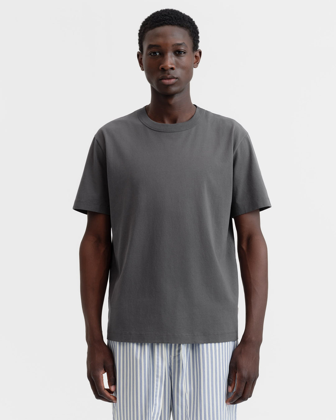半袖Tシャツ・タオルセット（Washed Black・Rust Stripes）