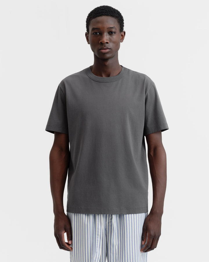 半袖Tシャツ・タオルセット（Washed Black・Rust Stripes）