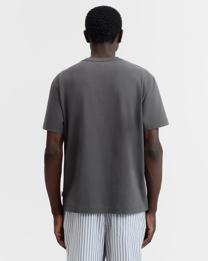 半袖Tシャツ・タオルセット（Washed Black・Rust Stripes）