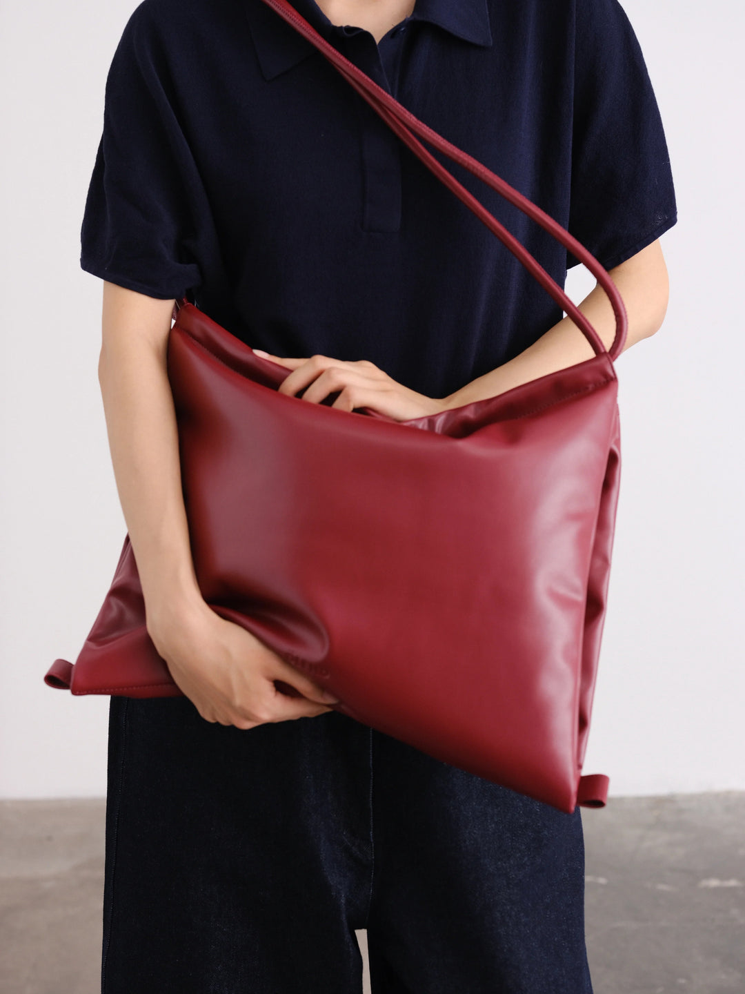 【EC限定販売】Folded Bag | Cherry Red