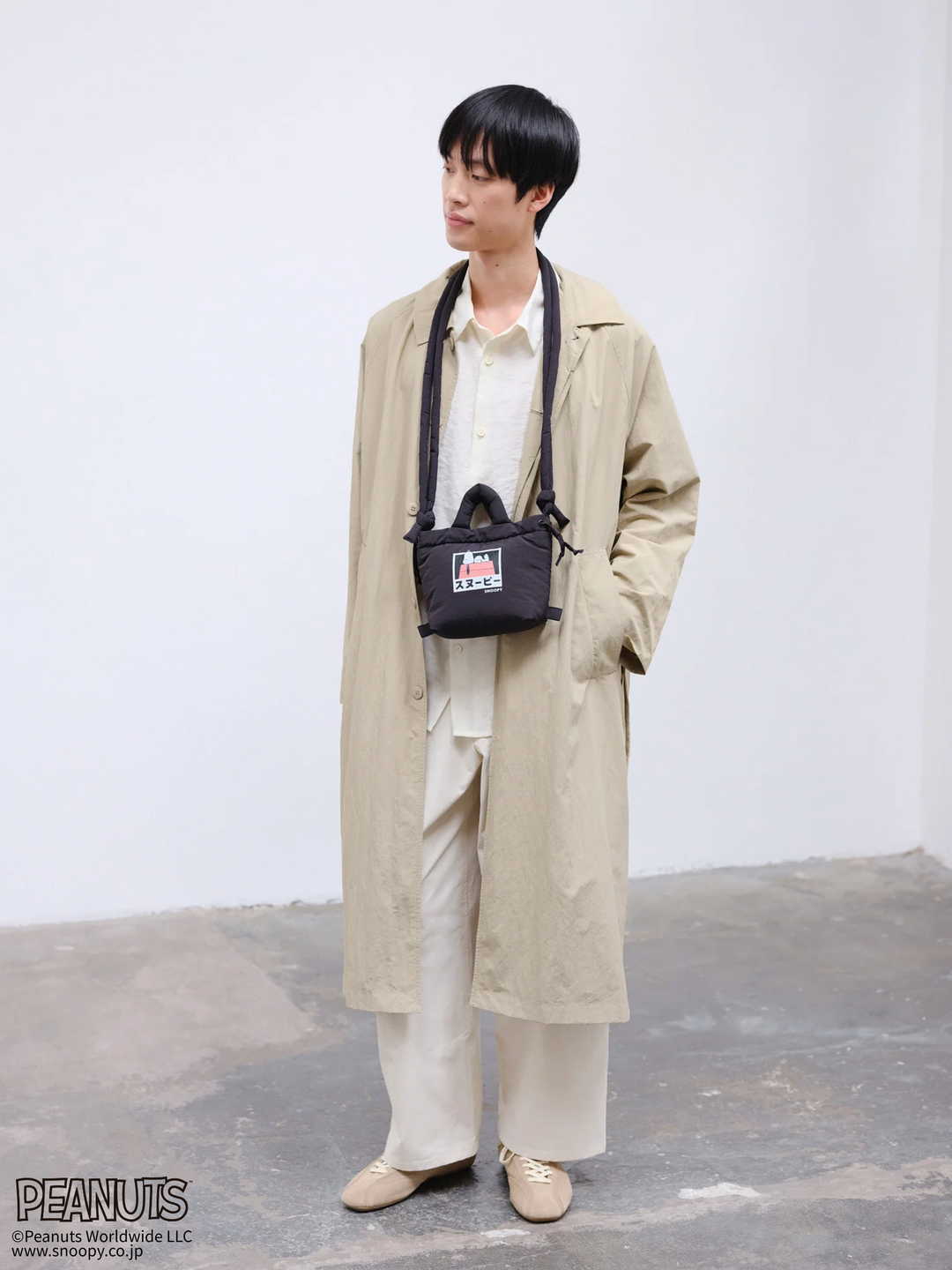 Micro Ona Soft Bag | Peanuts - Black