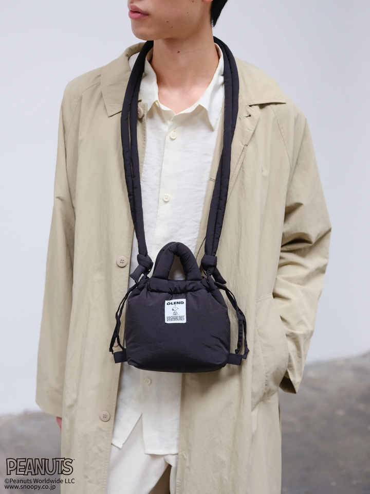 Micro Ona Soft Bag | Peanuts - Black