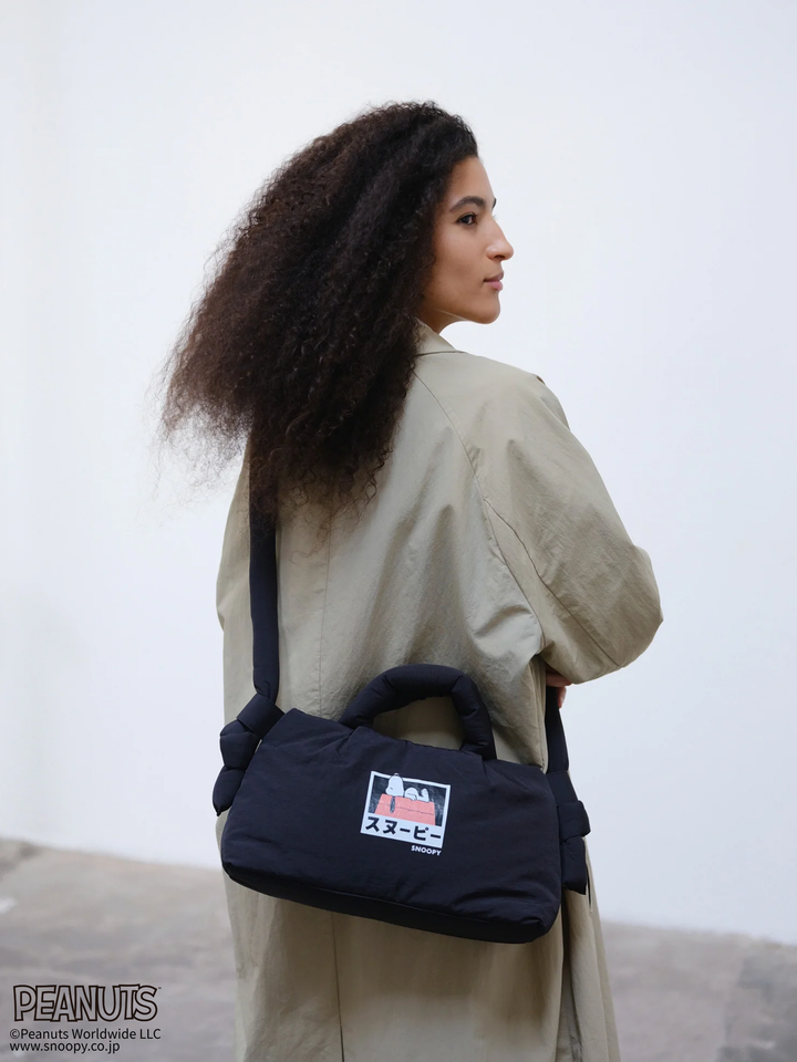 MiniOna Soft Bag | Peanuts - Black