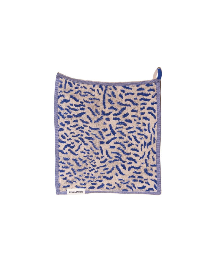 Worm ハンドタオル 30×30 | Electric Blue