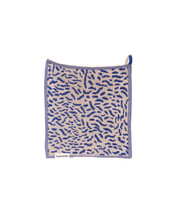 Worm ハンドタオル 30×30 | Electric Blue