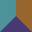 Turquoise / Purple / Toffee